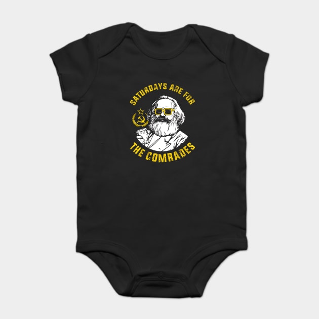 Saturdays Are For The Comrades Baby Bodysuit by dumbshirts